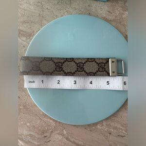 #144 GG inspired key chain (Possibly Authentic GG leather)